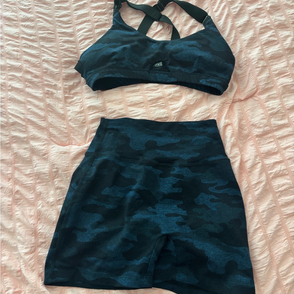 Bombshell Sportswear Blue Camo Set